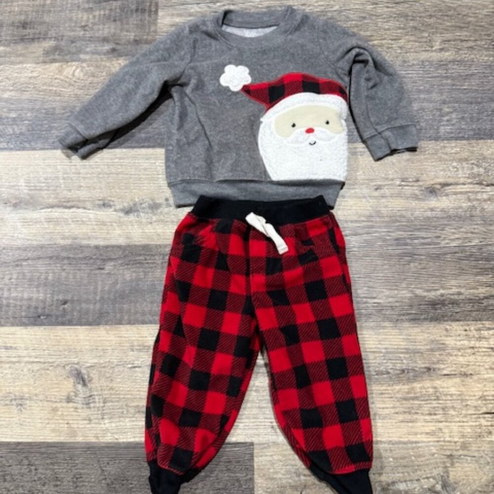 Carter's Two Piece Santa Matching Set 6-12 Months